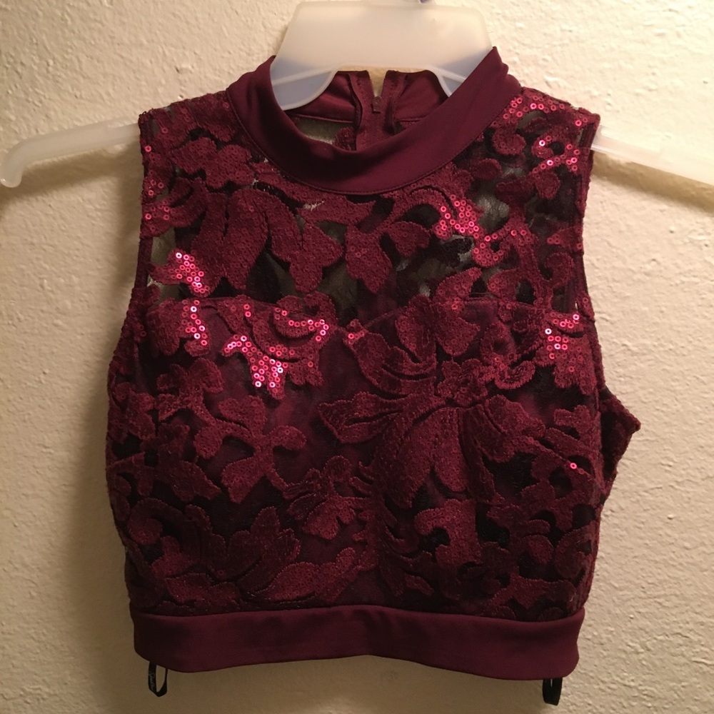 Red sparkly two peice set